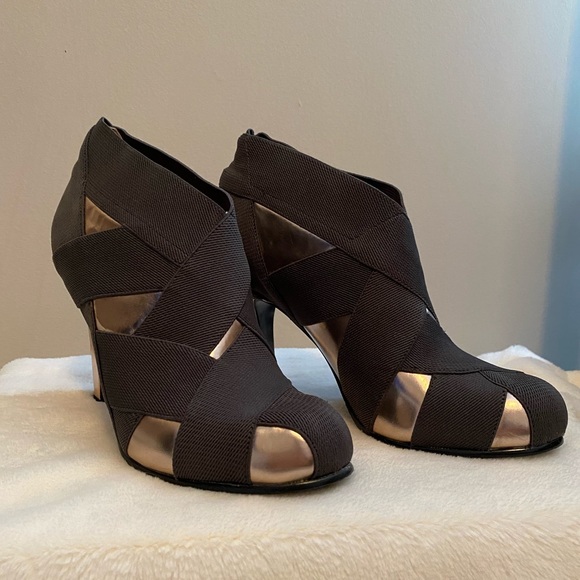 United Nude Fold booties in rose gold & gray - Picture 3 of 6